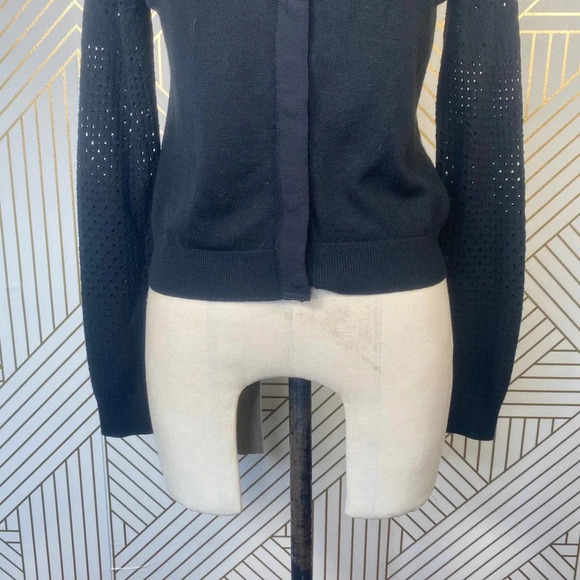 Diane von Furstenberg Donna Cardigan Sweater Black - Picture 6 of 12